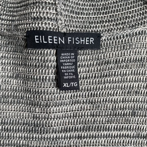 Eileen Fisher Tencel Cotton Simple Cardigan Maple Oat Size XL - Picture 5 of 9